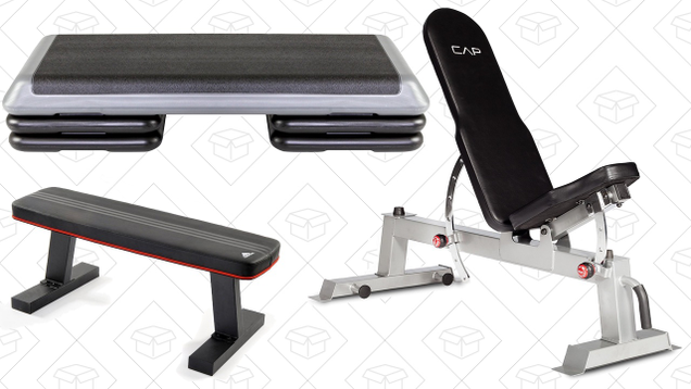 CAP Strength Standard Bench | $75 | AmazonCAP Barbell Deluxe Utility Weight Bench | $100 | Amazonadidas Performance Flat Training Bench | $67 | AmazonThe Step Original Aerobic Platform – Circuit Size | $22 | AmazonThe Step Original Aerobic Platform – Health Club Size | $60 | Amazon